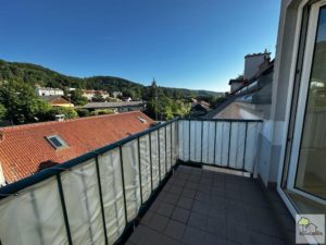 Balkon mit Grünblick